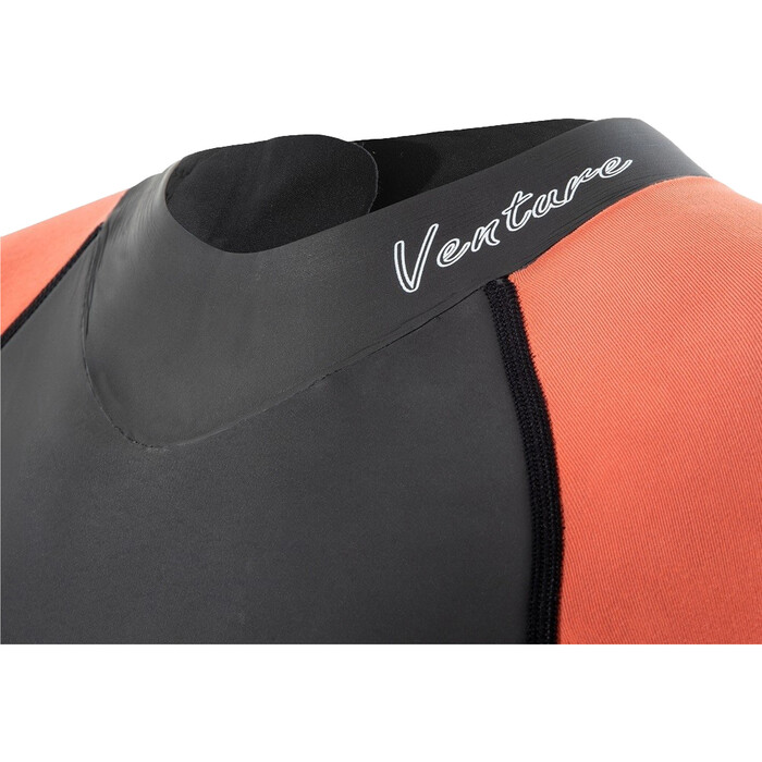 2024 Zone3 Womens Venture Back Zip Swim Wetsuit WS22WVEN101 - Black / Orange